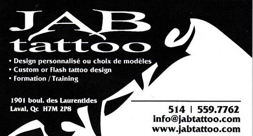 JAB tattoo à Laval